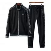 hombre sportswear louis vuitton tracksuits chandal sweatshirt logo black